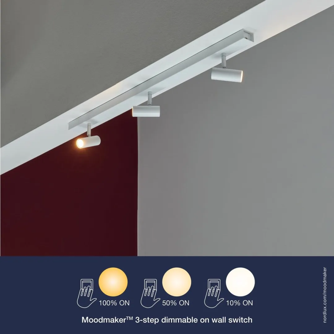 Nordlux Omari-spot 3x LED Spot - 2700K - Wit