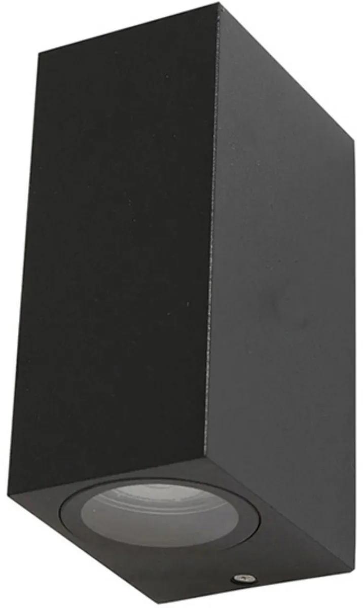 Lybardo Wandlamp Buiten 2x Philips LED Spots 3.5W - Zwart