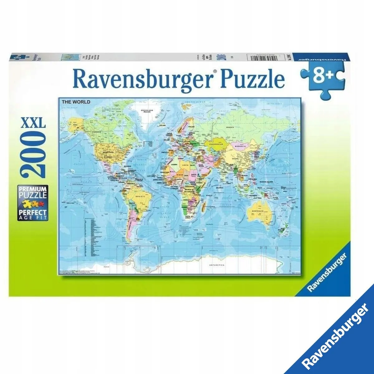 Ravensburger Premium XXL Wereldkaart Puzzle 200 Stuks