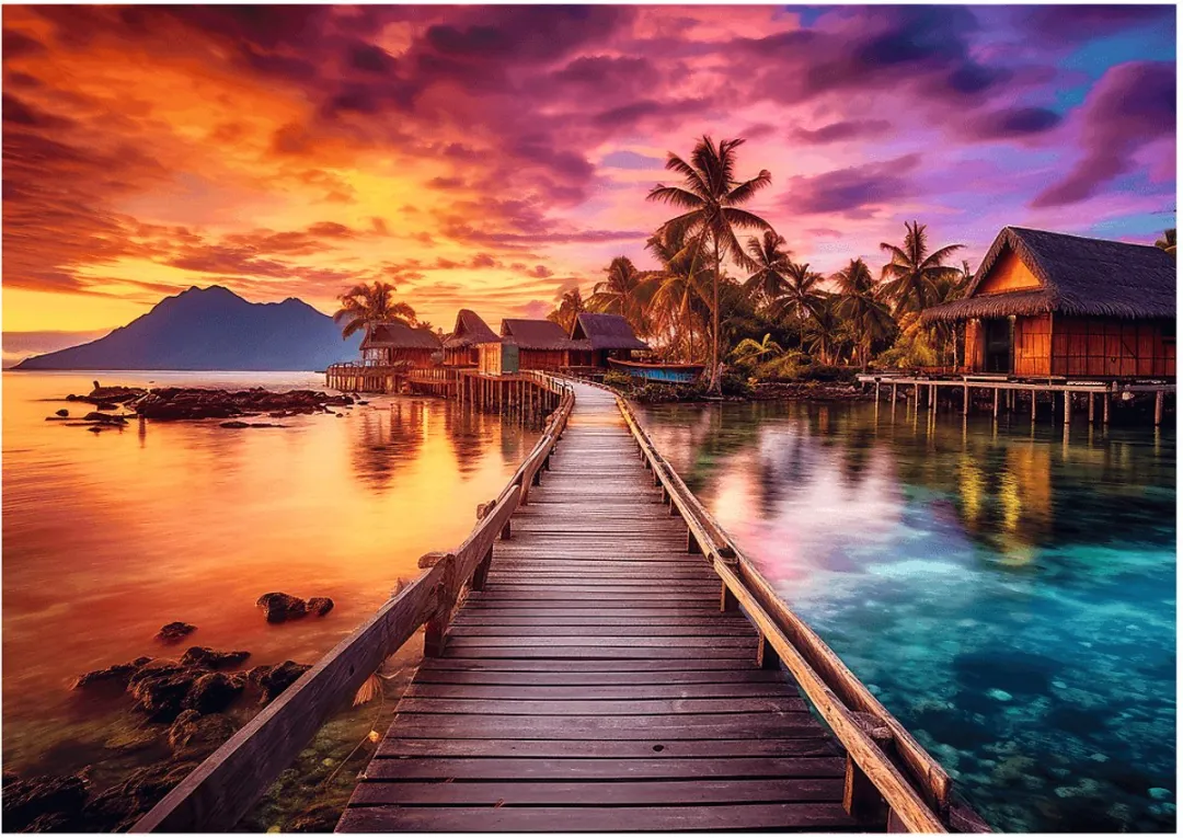Trefl Legpuzzel Paradise Island 1000 Stuks - FSC Mix 70% - Multicolor
