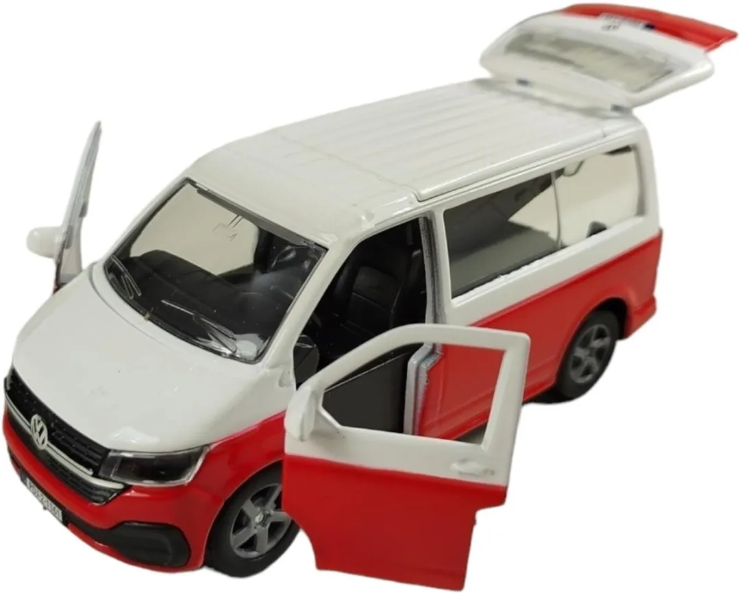 Kids Globe VW Transporter Camper Die-Cast 13,5cm - Multi kleuren