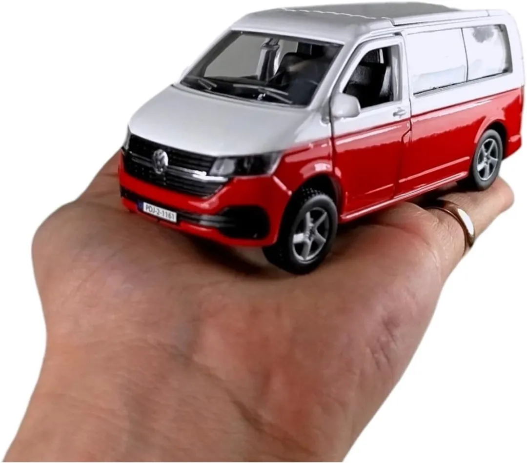 Kids Globe VW Transporter Camper Die-Cast 13,5cm - Multi kleuren