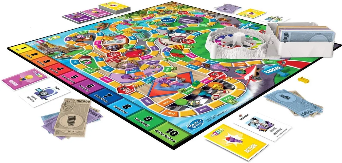 Hasbro Spiel des Lebens F0800100 - 2-4 Spelers