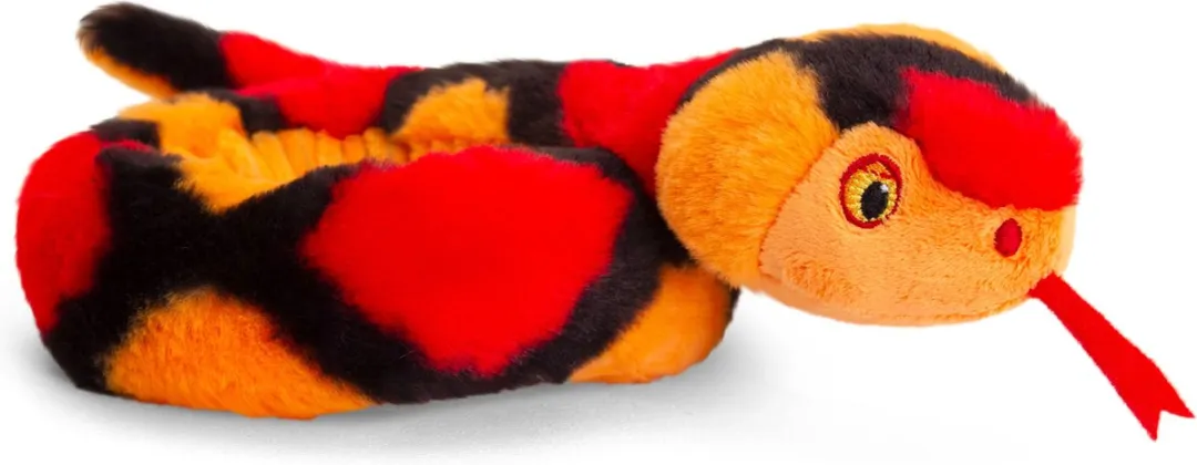 Keel Toys Kleine Opgerolde Slangen Pluche - 65cm Rood