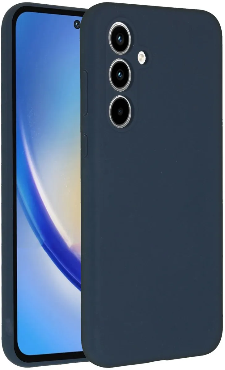 Accezz Hoesje Samsung Galaxy A35 - Donkerblauw