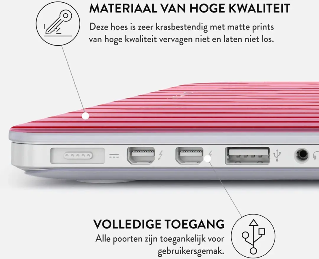 Burga Hard Case MacBook Air 13 M2 A2681 - Favorite Bikini - afbeelding 2 van 5