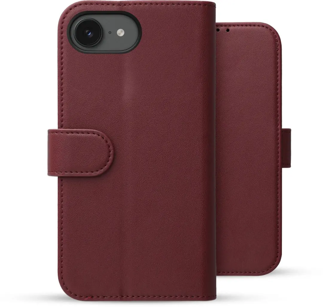 Rosso Element Modern Hoesje iPhone 17e / 16e - Burgundy - afbeelding 2 van 6
