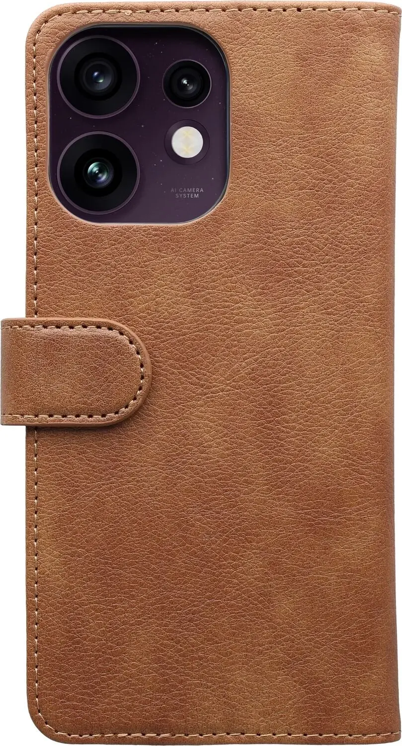 Rosso Element Oppo Reno 16 Wallet Book Case Hoesje - Bruin - afbeelding 3 van 6