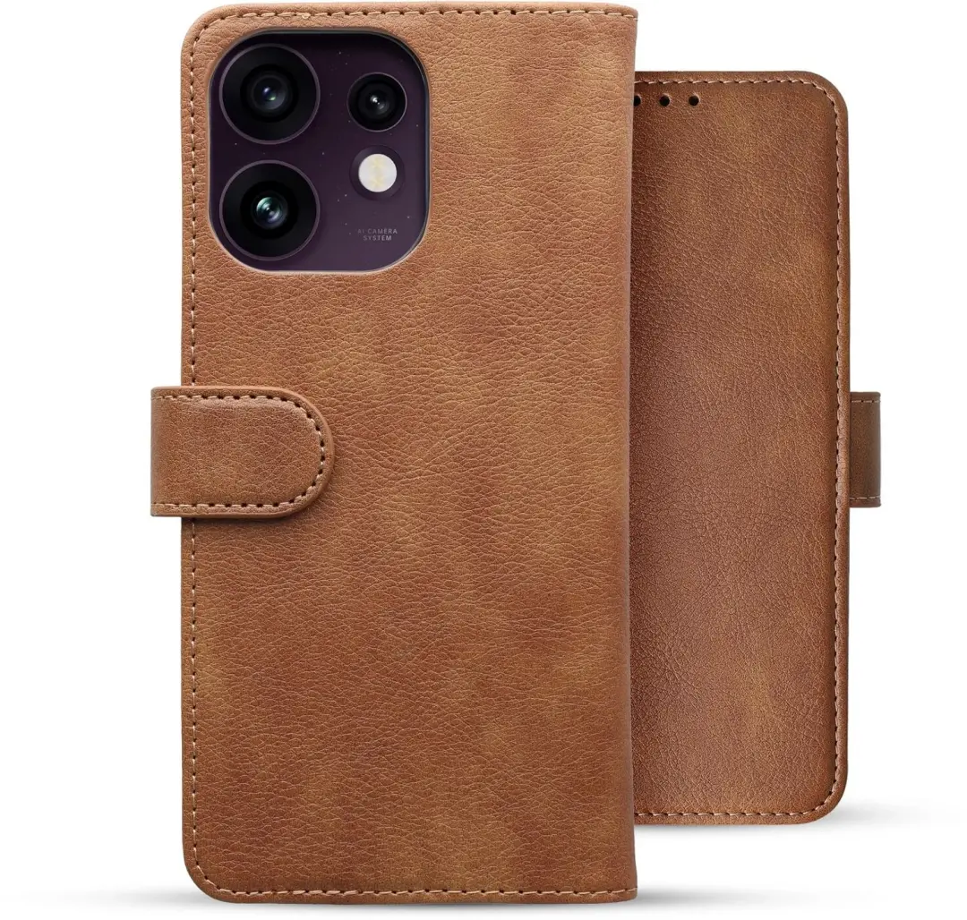 Rosso Element Oppo Reno 16 Wallet Book Case Hoesje - Bruin - afbeelding 4 van 6