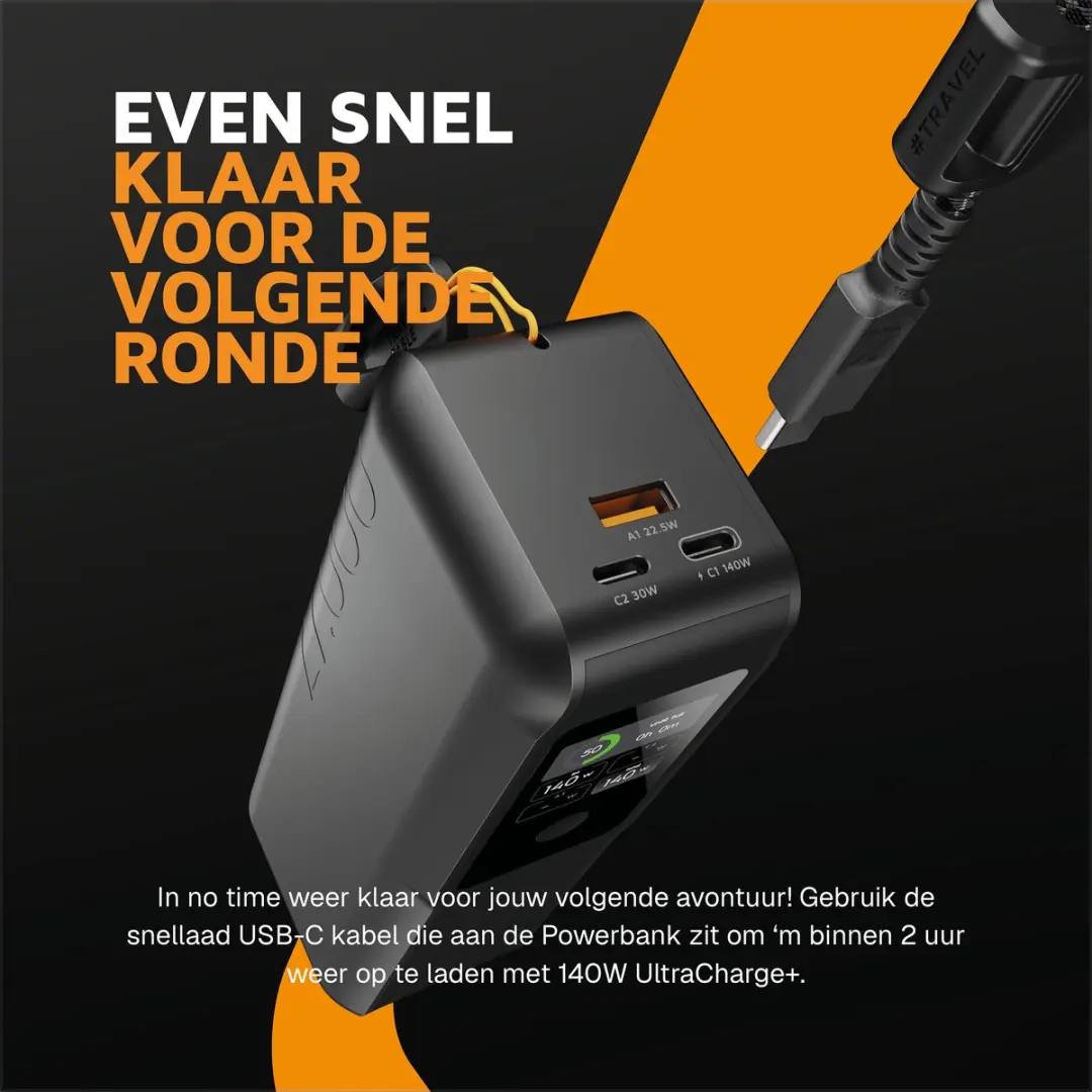 Xtorm NextGen6 XNG271W140 Powerbank 140W - Zwart - afbeelding 6 van 6