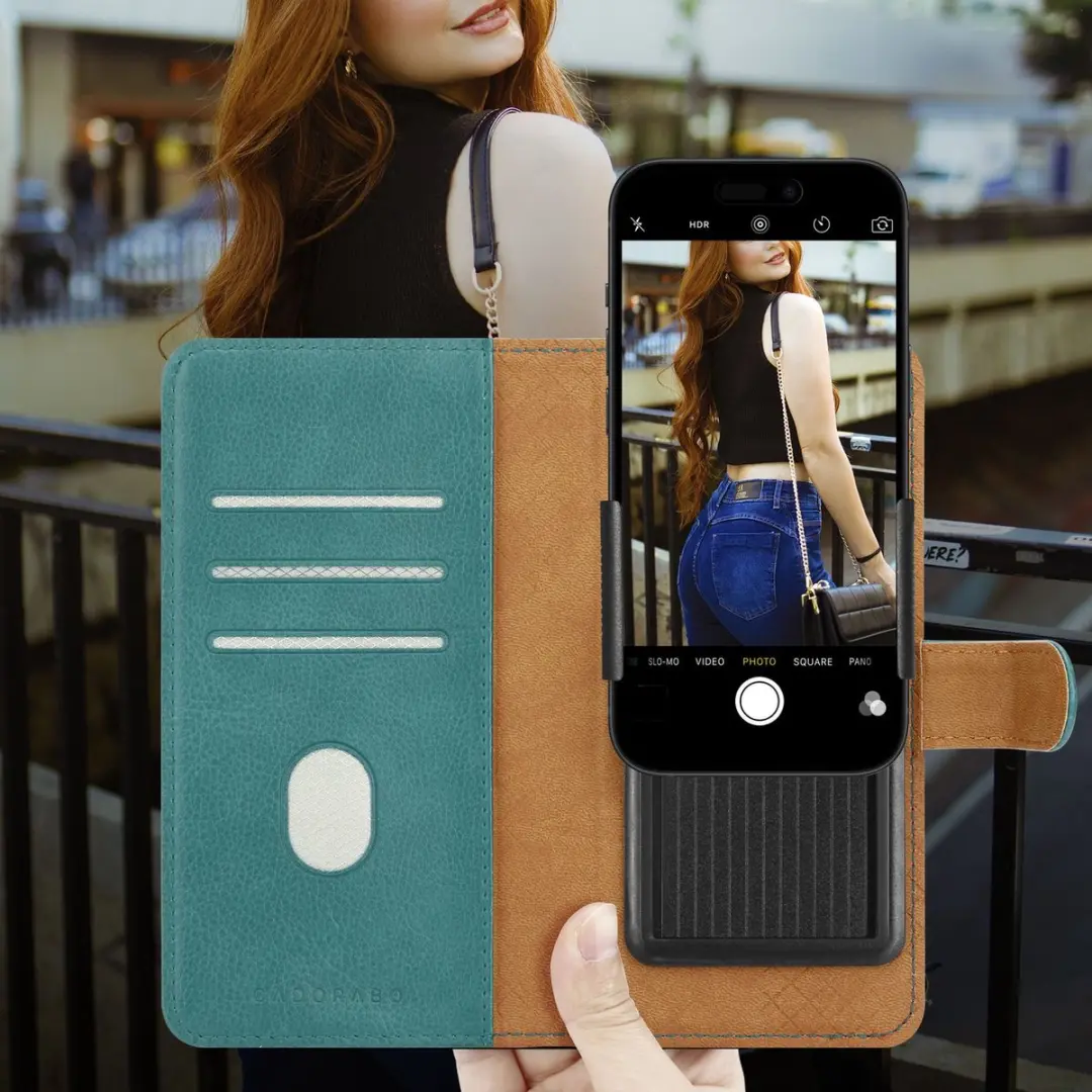 Hoesje geschikt voor Alcatel OneTouch POP C1 in TURKOOIS met kaartslot, 360 graden beschermhoes PU lederen mobiele telefoon etui case cover - afbeelding 2 van 2