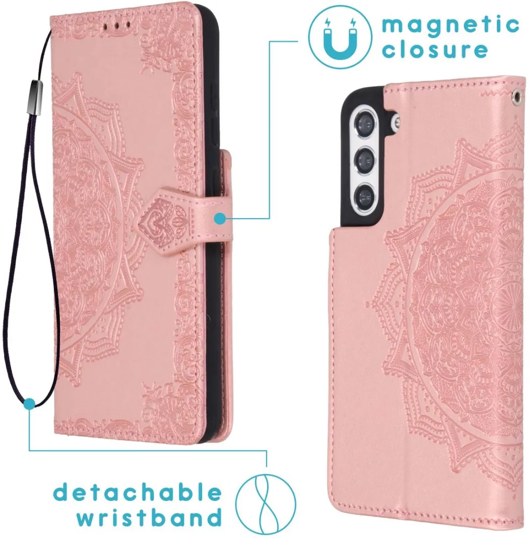 Imoshion Hoesje Samsung Galaxy S21 FE - Rosé Goud - 3 Pasjes