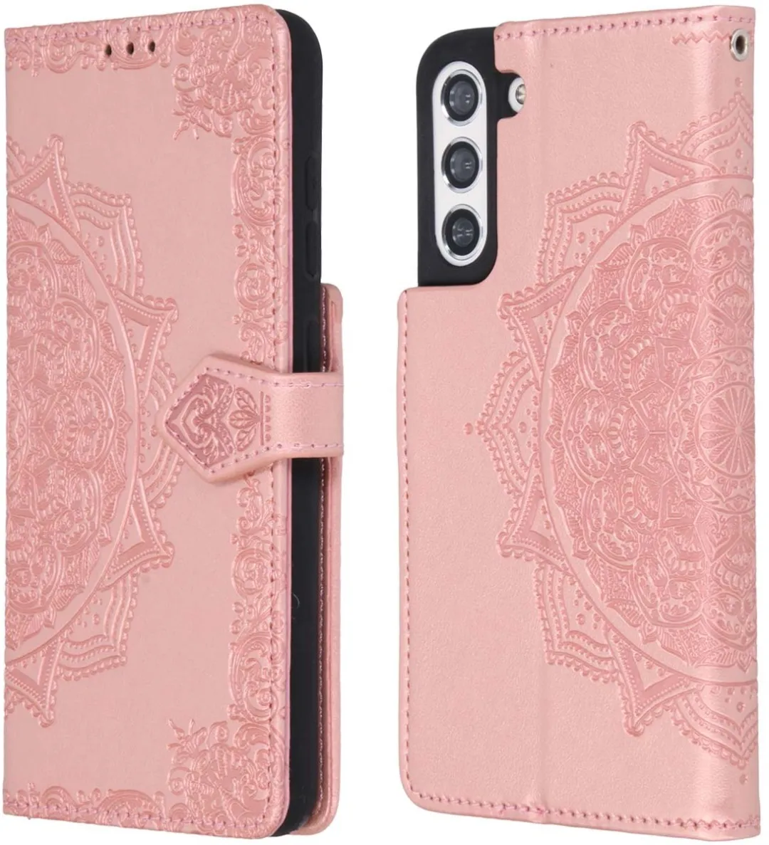 Imoshion Hoesje Samsung Galaxy S21 FE - Rosé Goud - 3 Pasjes