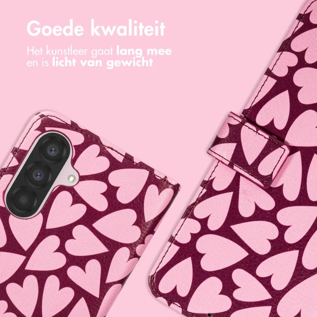 Imoshion Galaxy A26 Hoesje - 3 Pasjes - Hearty Blush