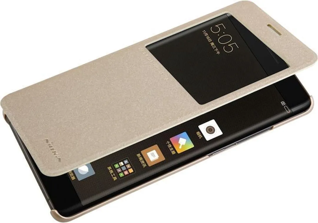 Nillkin New Sparkle S-View Book Case Xiaomi Note 2 - Goud - afbeelding 4 van 6