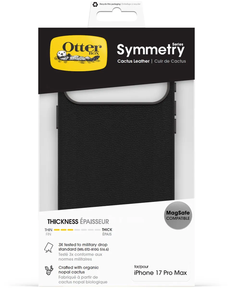 OtterBox Symmetry Cactus iPhone 17 Pro Max Hoes - Zwart - 840434724864