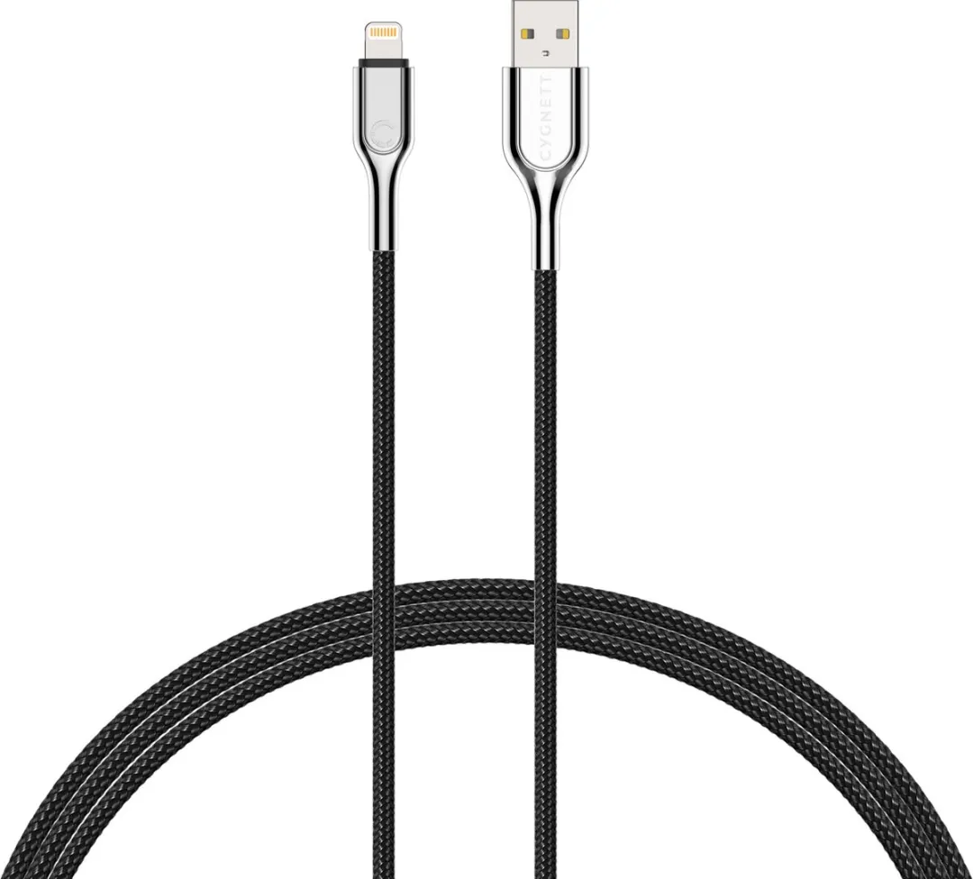 Cygnett CY2671PCCAL Armoured Lightning USB Kabel 3m - Zwart