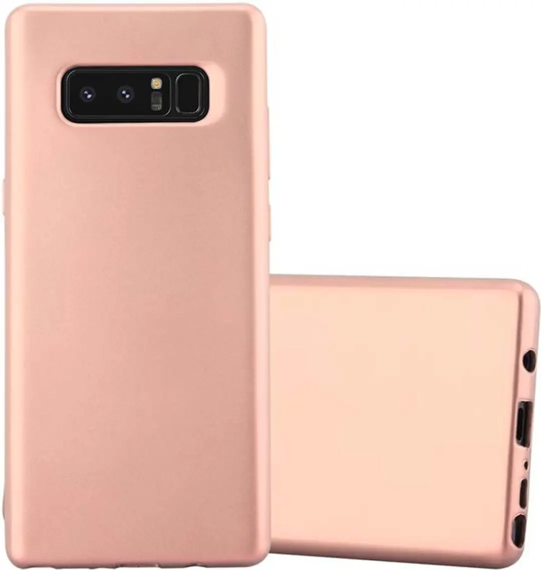 Cadorabo Hoesje geschikt voor Samsung Galaxy NOTE 8 in METALLIC ROSE GOUD