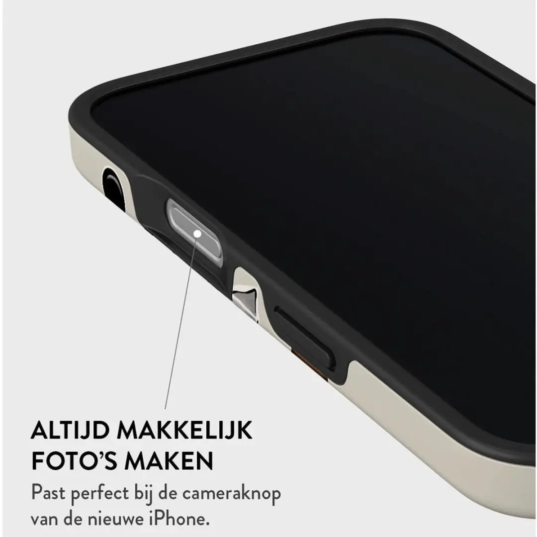 Burga Tough Case iPhone 16 Hoesje - Oat Milk Please - afbeelding 2 van 6