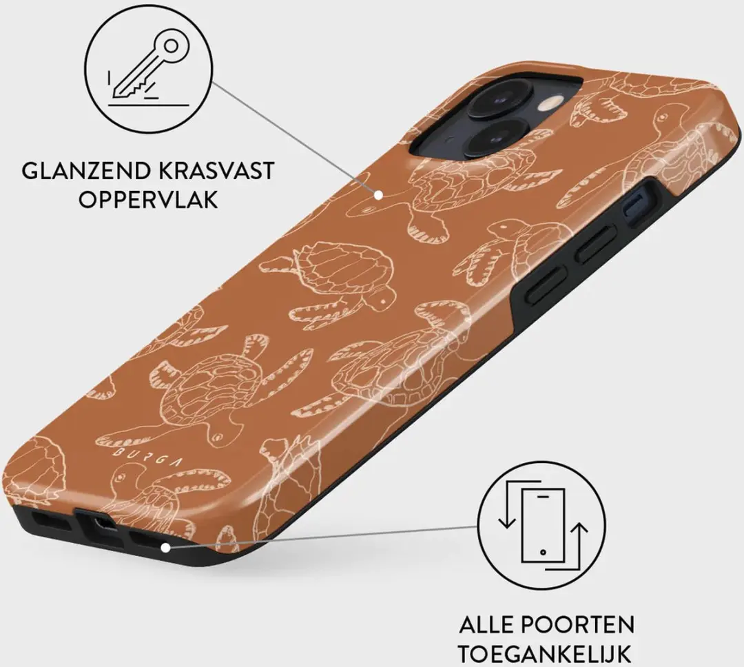 Burga Tough Case iPhone 15 Hoesje - Earth Shell - afbeelding 6 van 6