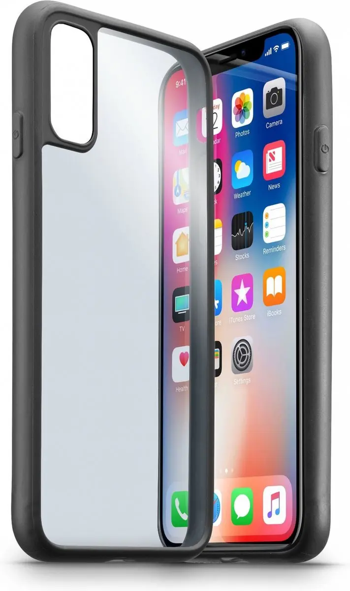 Cellularline Contour iPhone X Hoesje - Zwart - afbeelding 2 van 4