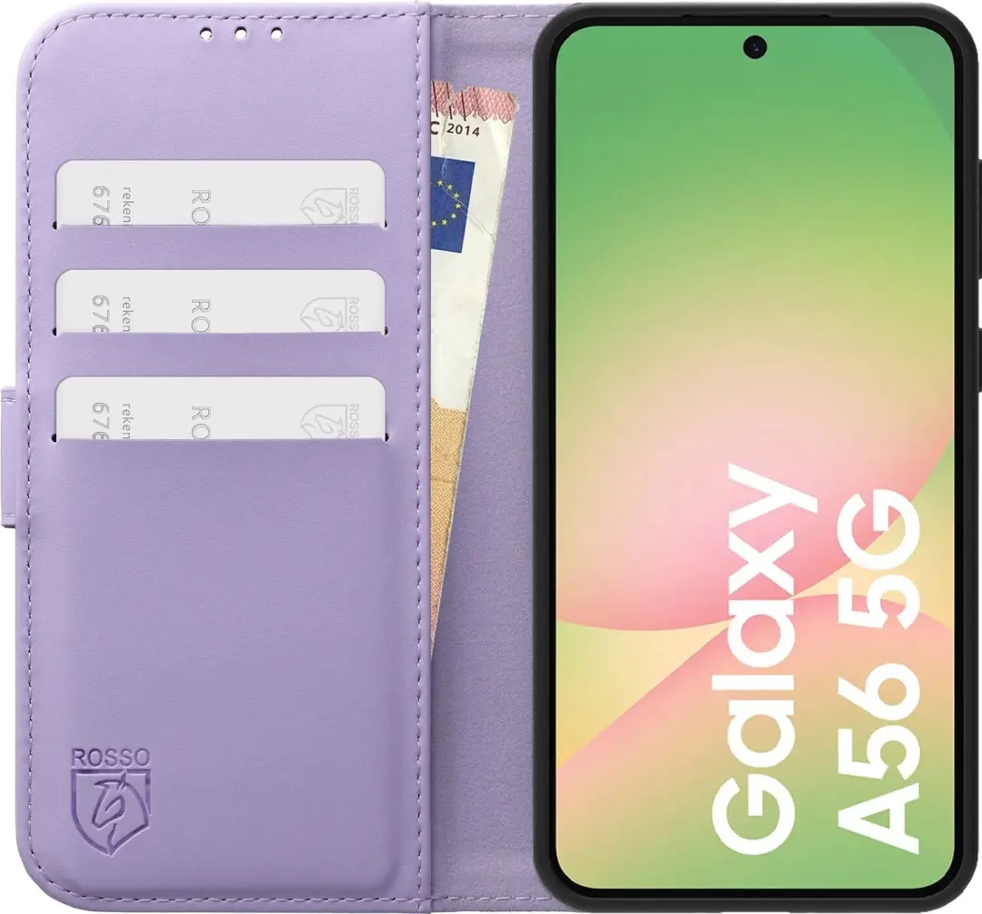 Rosso Element Modern Hoesje Samsung Galaxy A56 - Paars - afbeelding 3 van 6