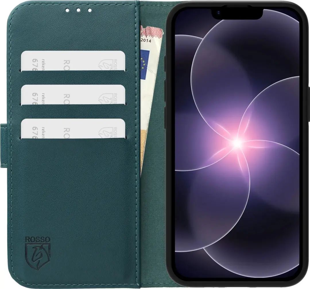 Rosso Element Modern Hoesje iPhone 17e / 16e - Groen - afbeelding 4 van 6