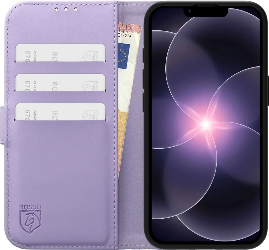 Rosso Element Modern Hoesje iPhone 17e / 16e - Paars - afbeelding 3 van 6