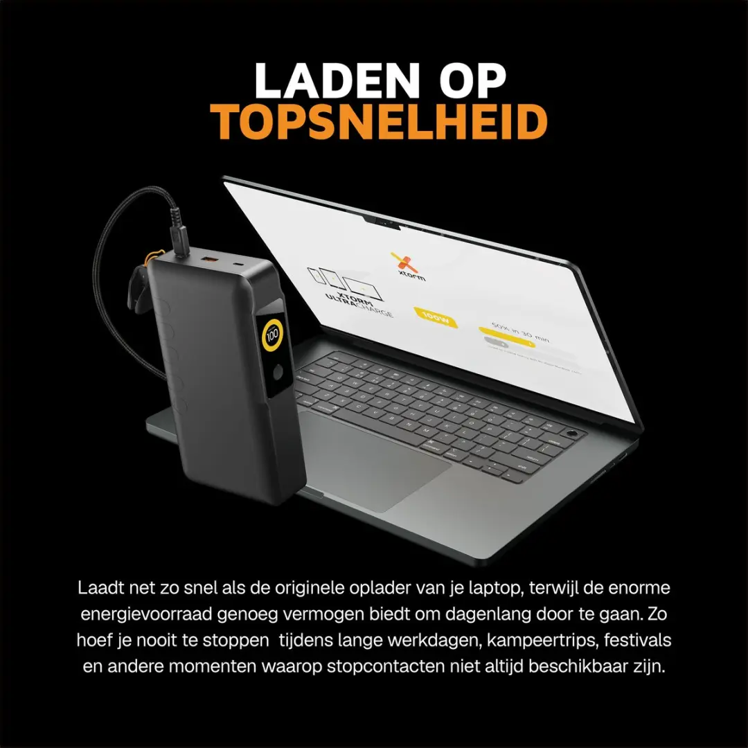 Xtorm NextGen XNG601W100 Powerbank 100W - Zwart - afbeelding 5 van 6