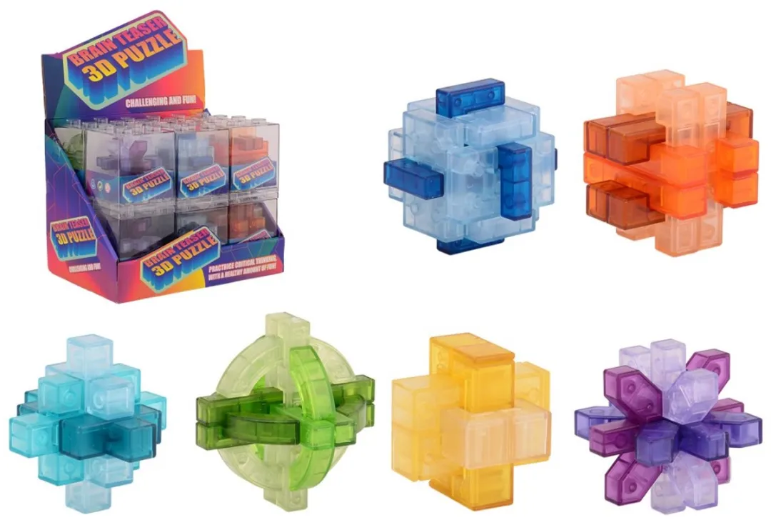 Johntoy 3D Puzzel Hersenkraker 25059 - Multicolor