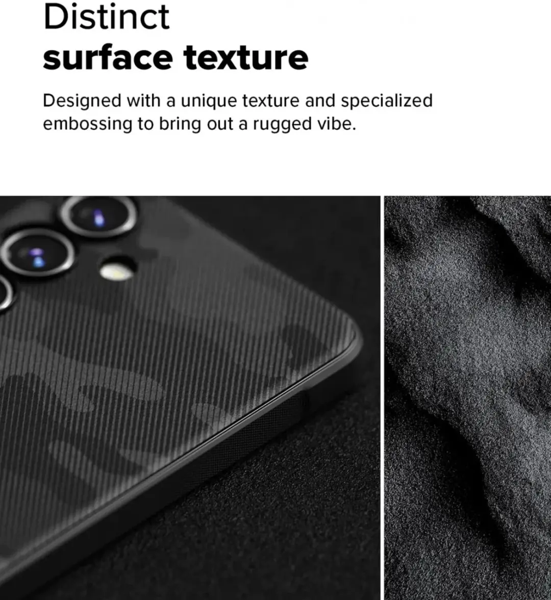 Ringke Onyx Magnetic Hoesje Samsung Galaxy S24 FE - Camo Zwart - afbeelding 4 van 6
