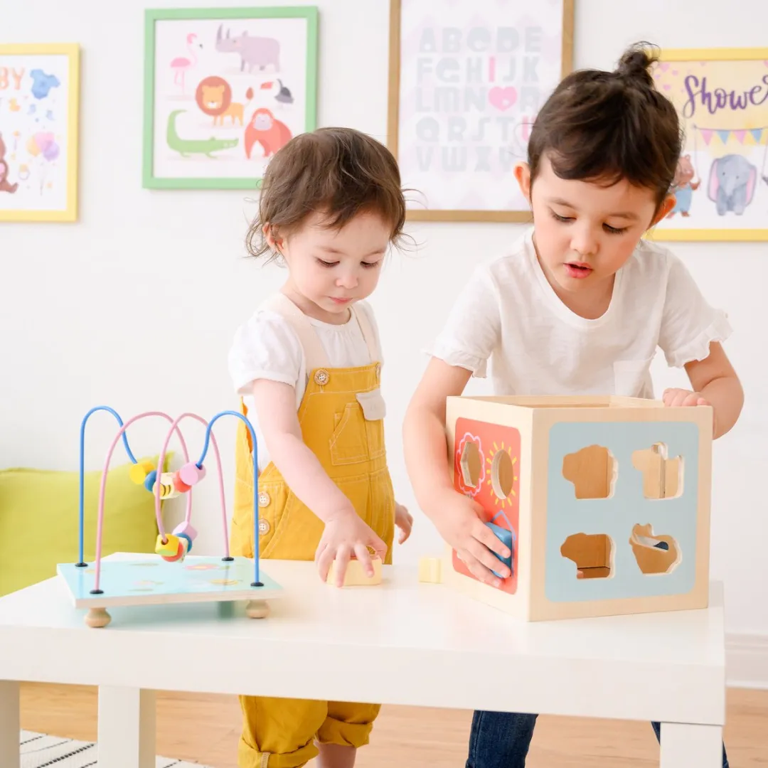 Teamson Kids Houten Activiteitkubus 4-in-1 - Multi - afbeelding 6 van 6