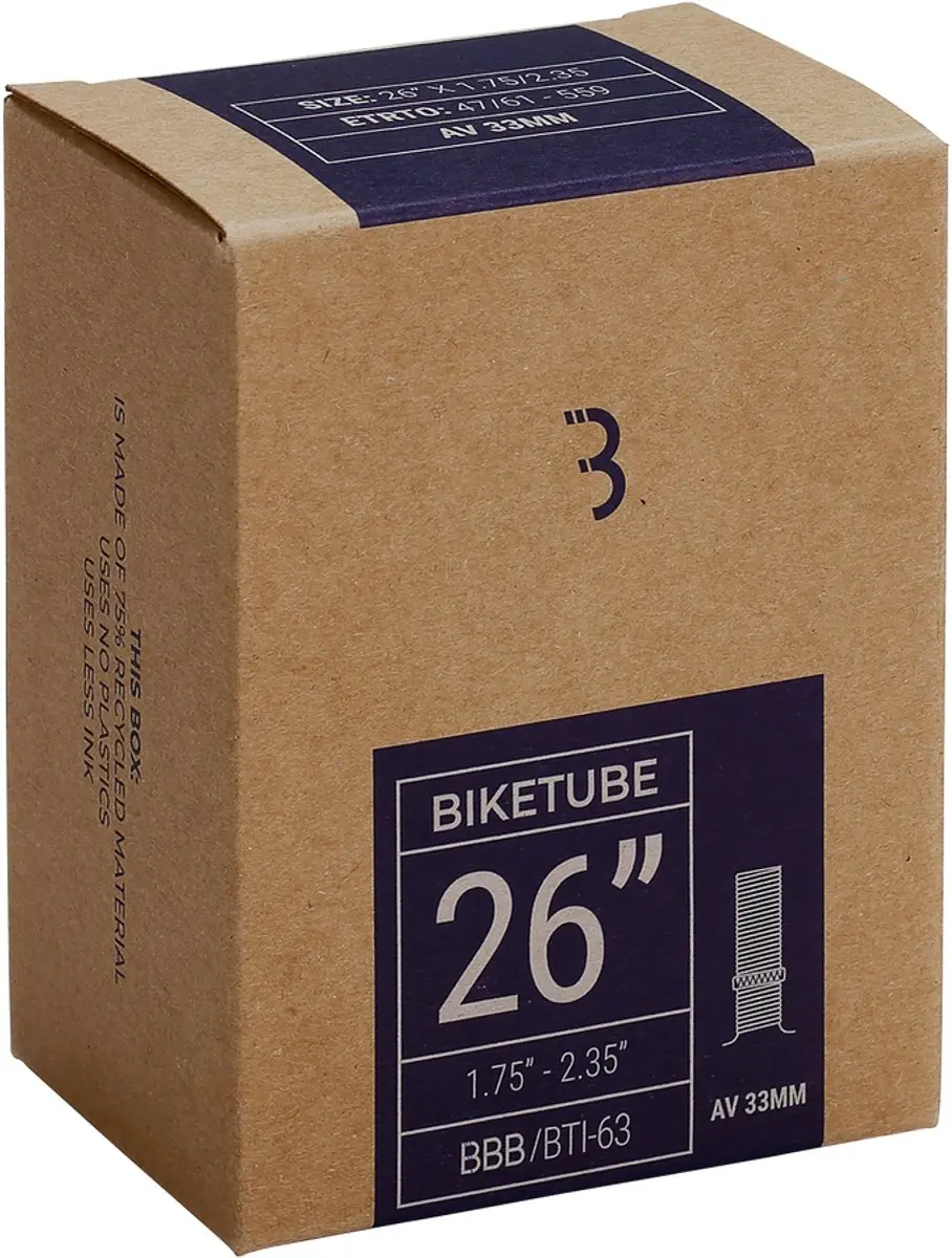 BBB Cycling BikeTube BTI-63 Binnenband - 33mm Schräder