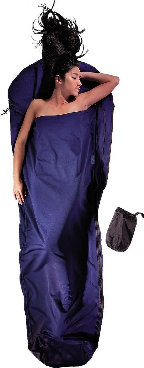 Cocoon Micro-fleece MummyLiner dark petrol Uitvoering links