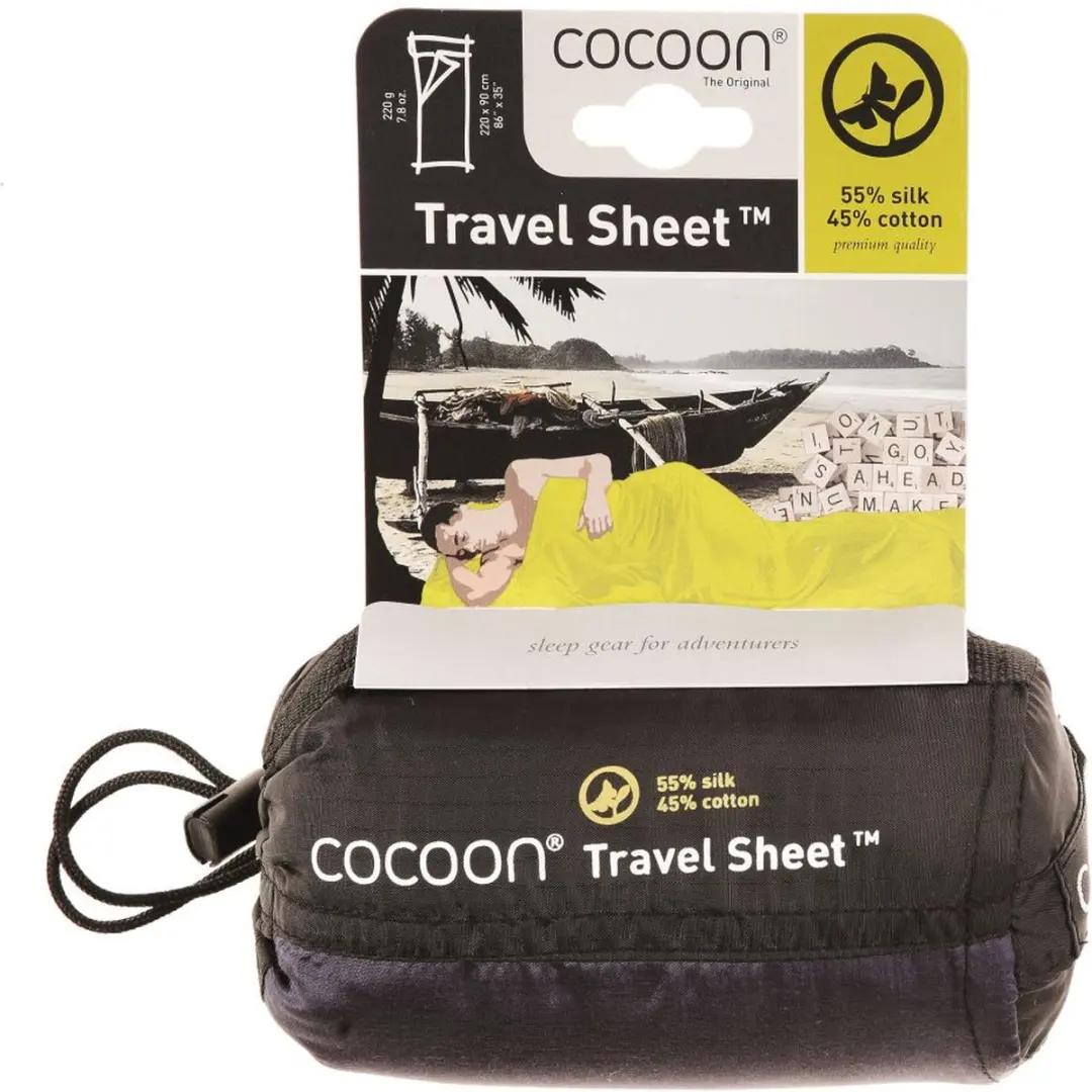 Cocoon Travel Sheet Zijde/Katoen Lakenzak Tuareg - Blauw - afbeelding 6 van 6