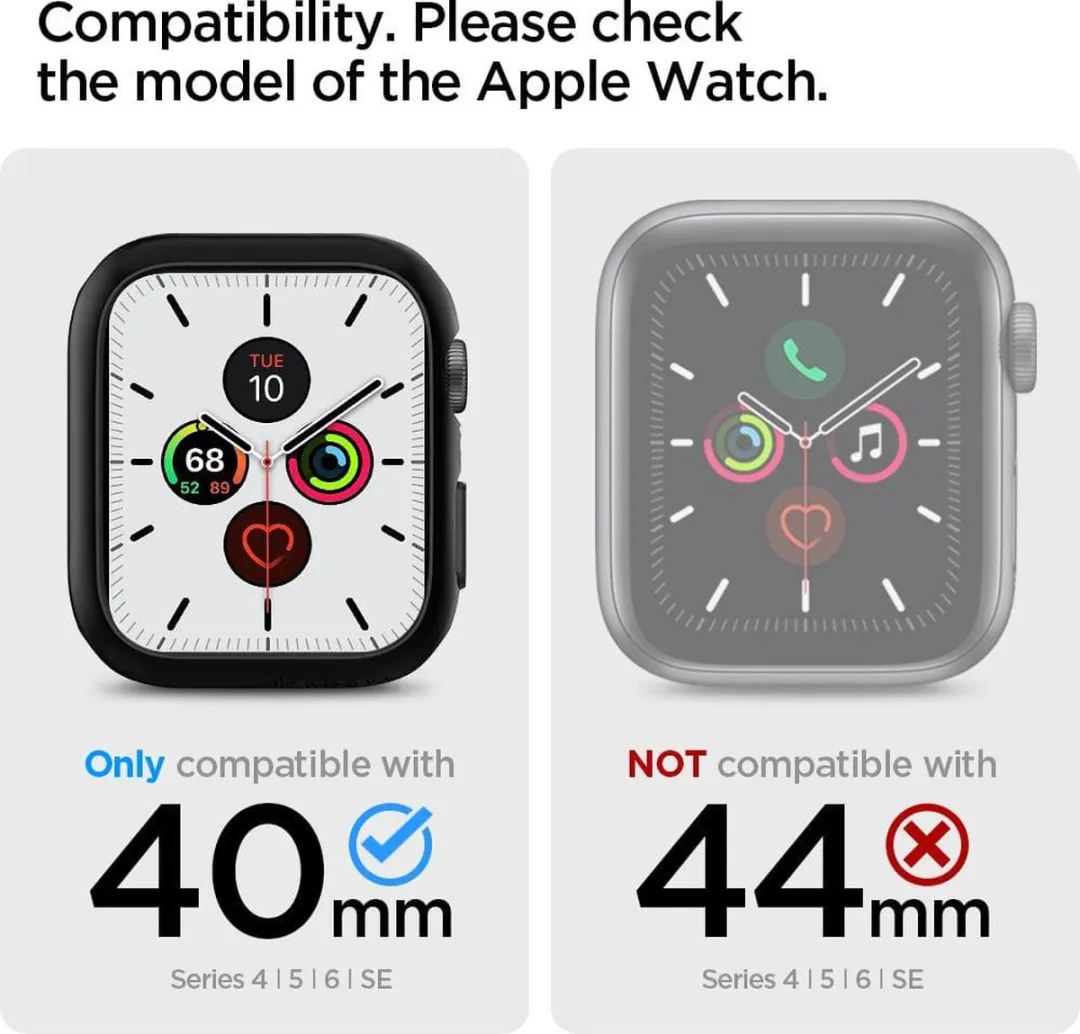 Spigen Apple Watch 40mm Thin Fit Hoesje - Transparant