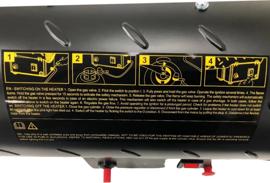 Perel VM-FT30CN Heteluchtkanon 30kW - LPG - Zwart