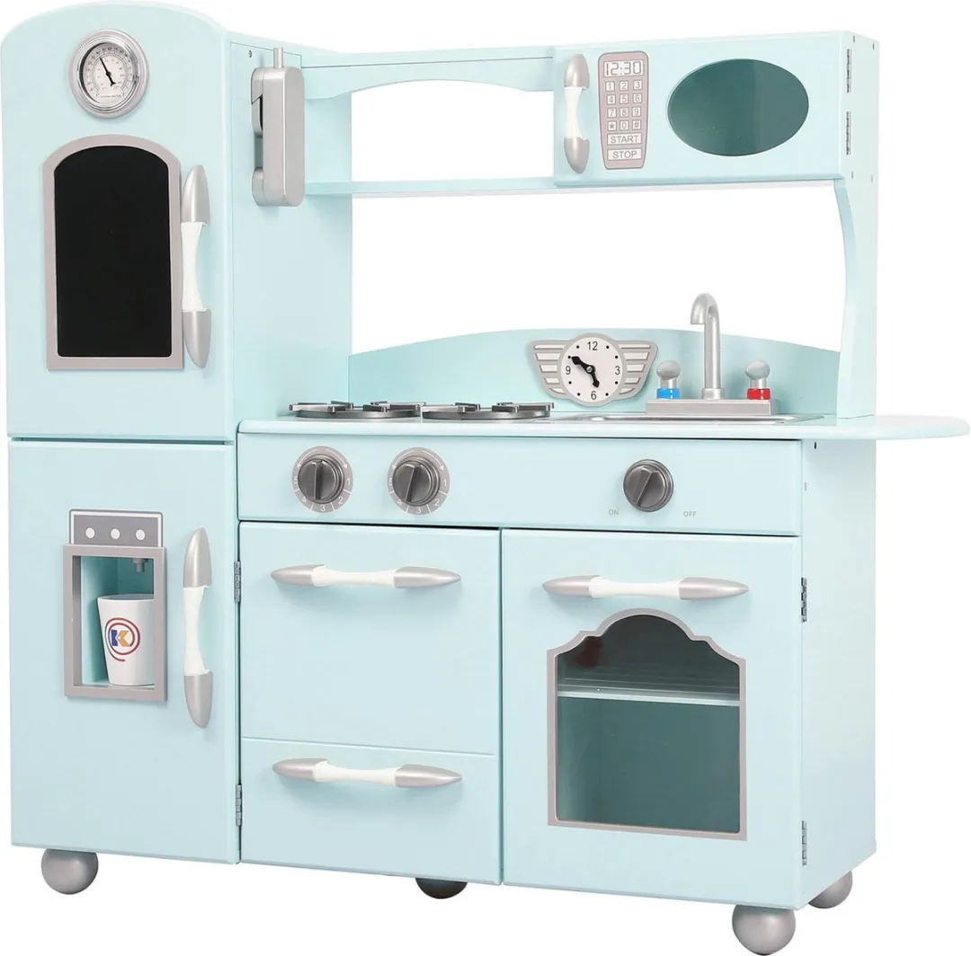 Teamson Kids Retro Houten Speelkeuken Mintgroen