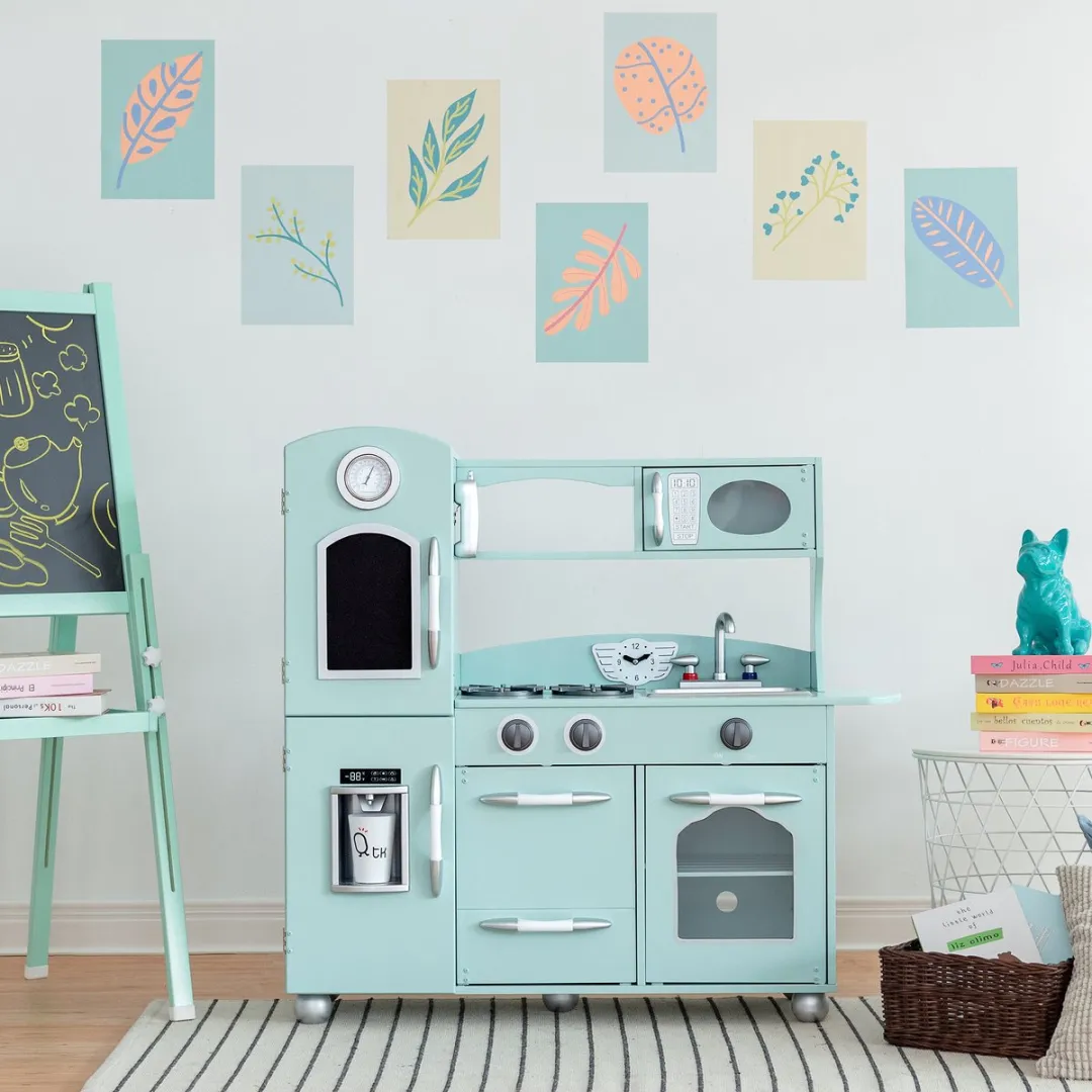 Teamson Kids Retro Houten Speelkeuken Mintgroen - afbeelding 6 van 6