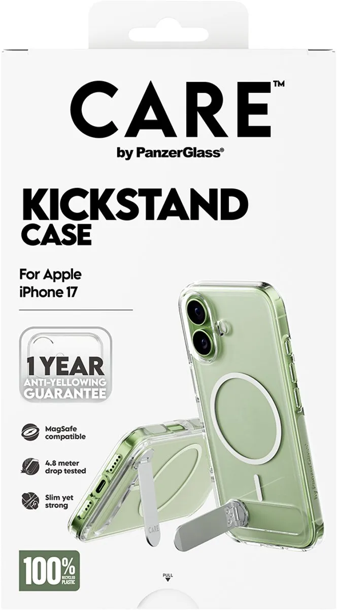 PanzerGlass iPhone 17 Magsafe Hoesje - Kickstand - Zwart