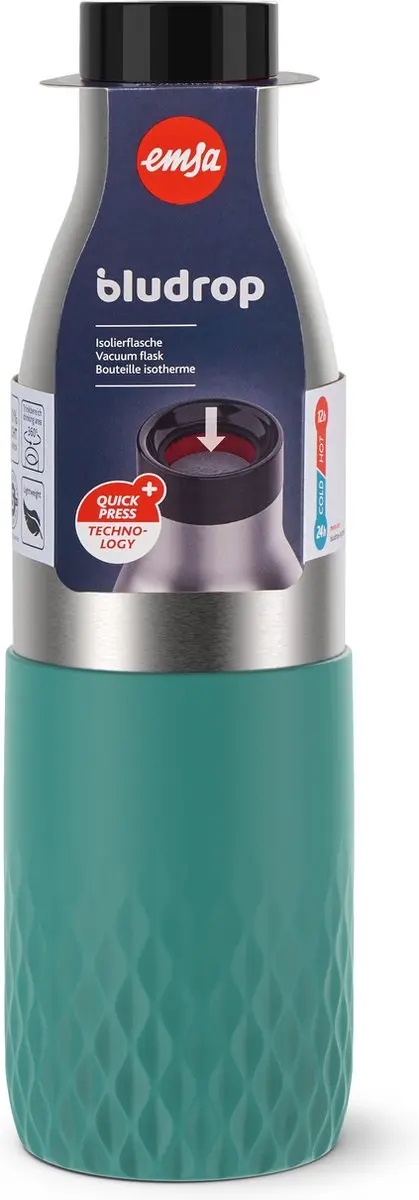 EMSA Bludrop Sleeve N3111200 Thermosfles - 700ml - Groen - afbeelding 2 van 6
