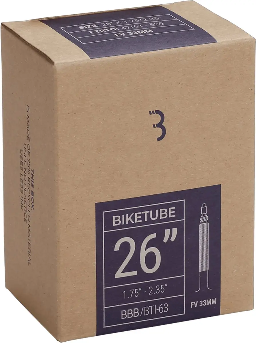 BBB BikeTube Binnenband 26 Inch Presta 33mm