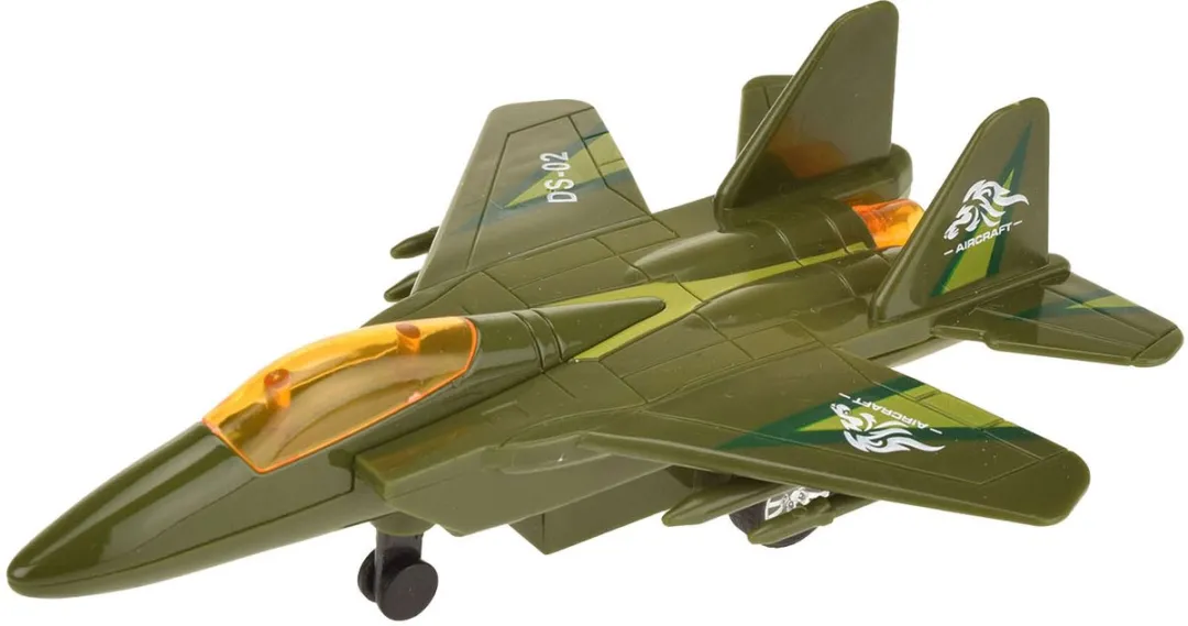 Toi-Toys Metal Pull-back Gevechtsvliegtuig 21855Z - Multicolor