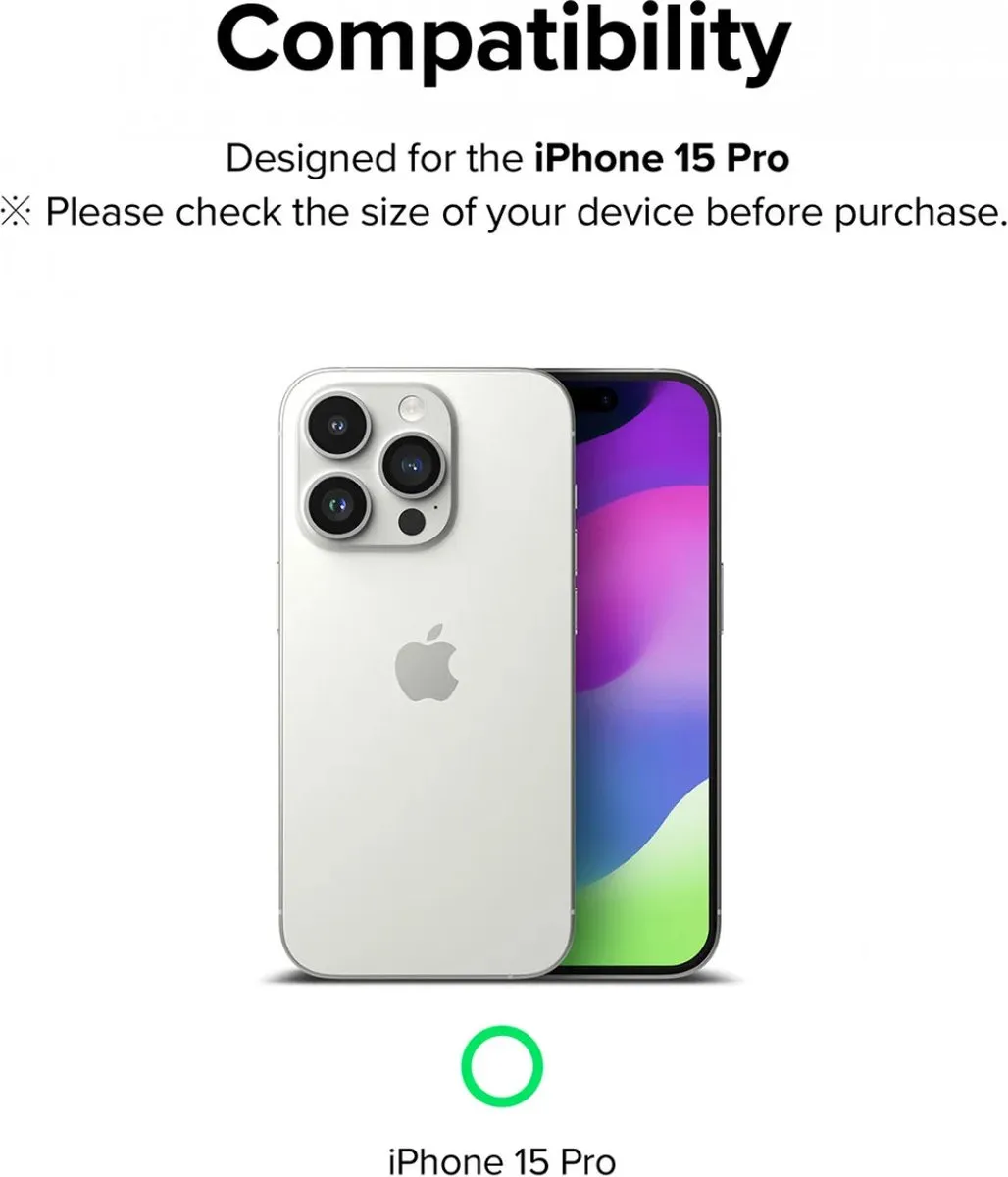 Ringke Full Cover Glass Camera Protector iPhone 15 Pro - 2 Stuks