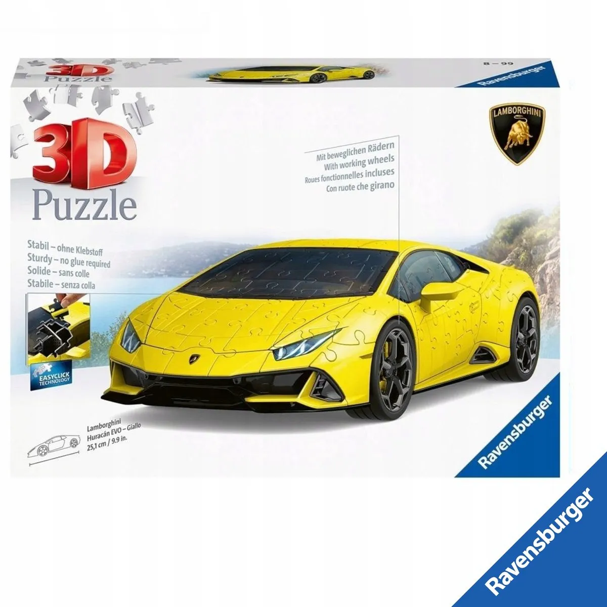 Ravensburger 3D Puzzel Lamborghini Huracán Evo - 108 Stukken - Geel