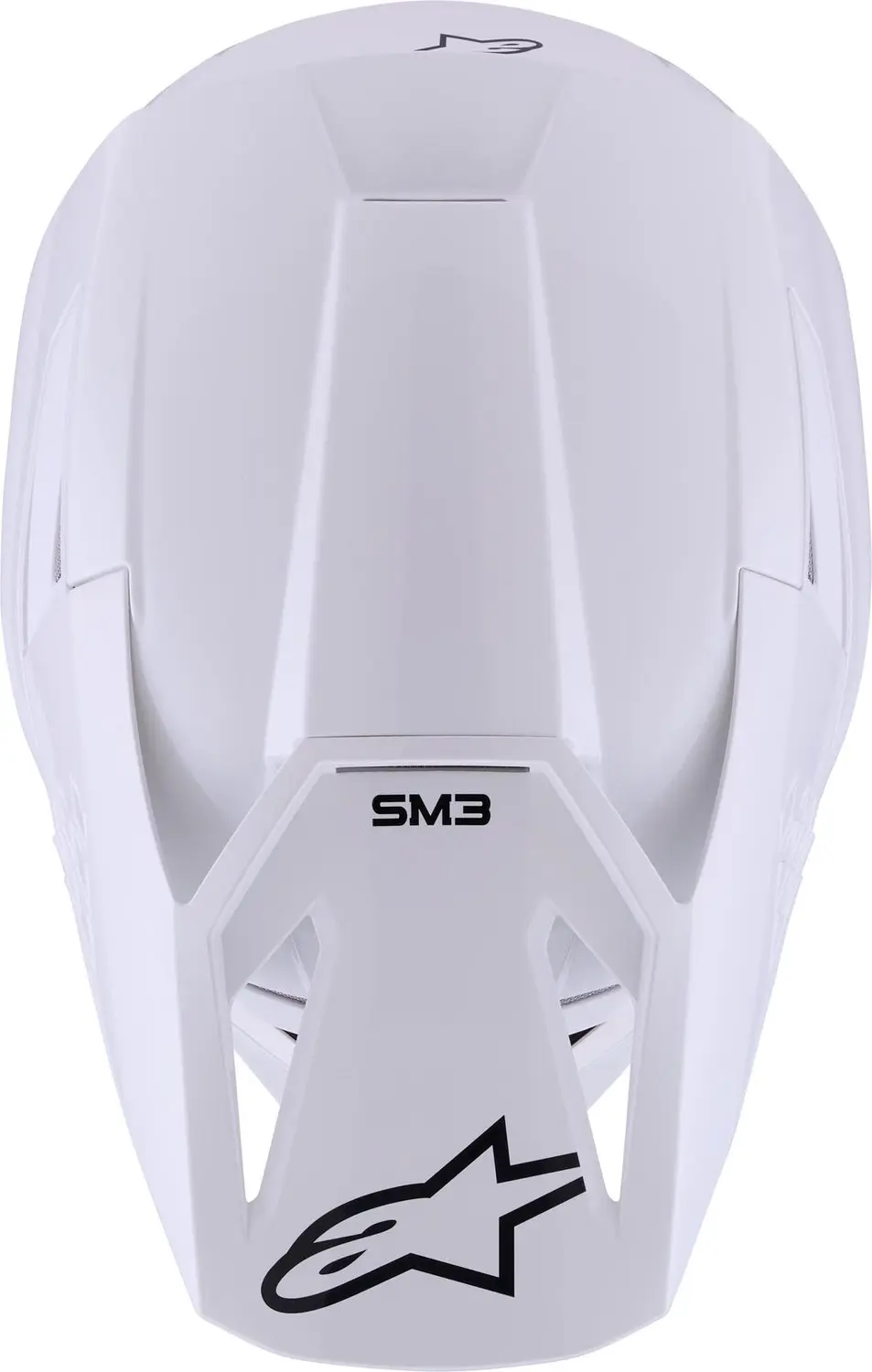 Alpinestars S-M3 Solid Helm - Wit - afbeelding 2 van 6