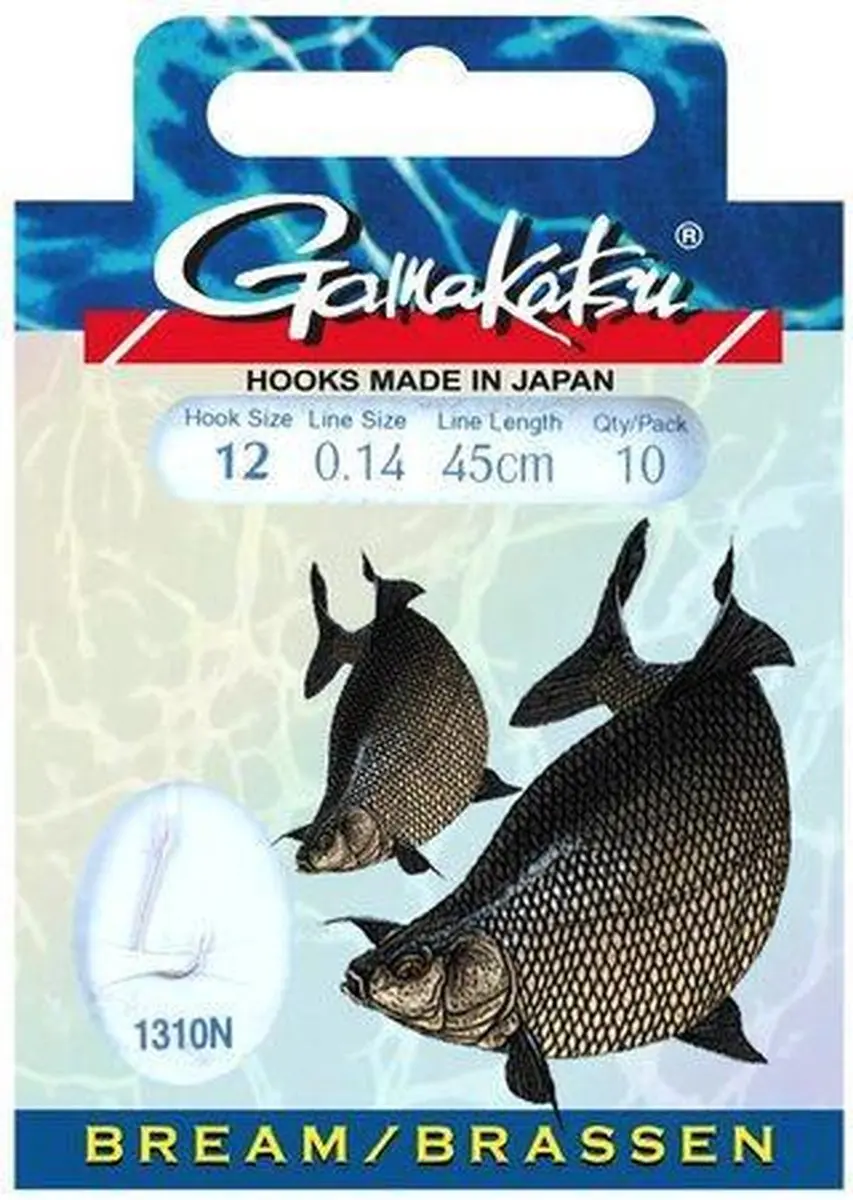 Gamakatsu 1310N Bream Onderlijn - 45cm - Haakmaat 16 - afbeelding 4 van 4