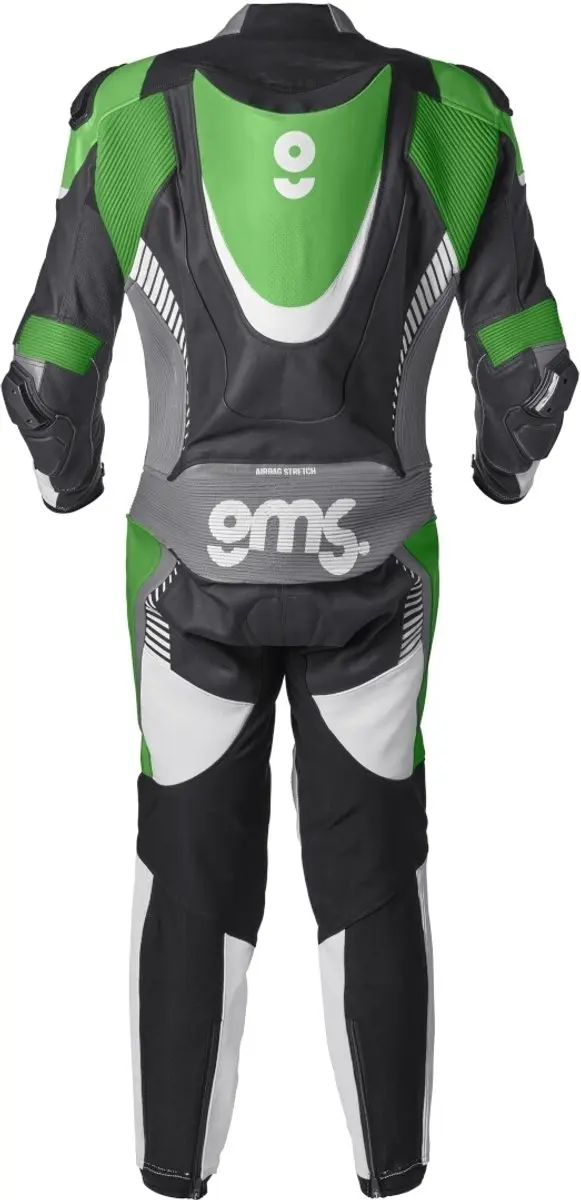 GMS GRC-1 Leren Motorpak - Zwart/Groen/Wit - Maat 54 - afbeelding 3 van 3