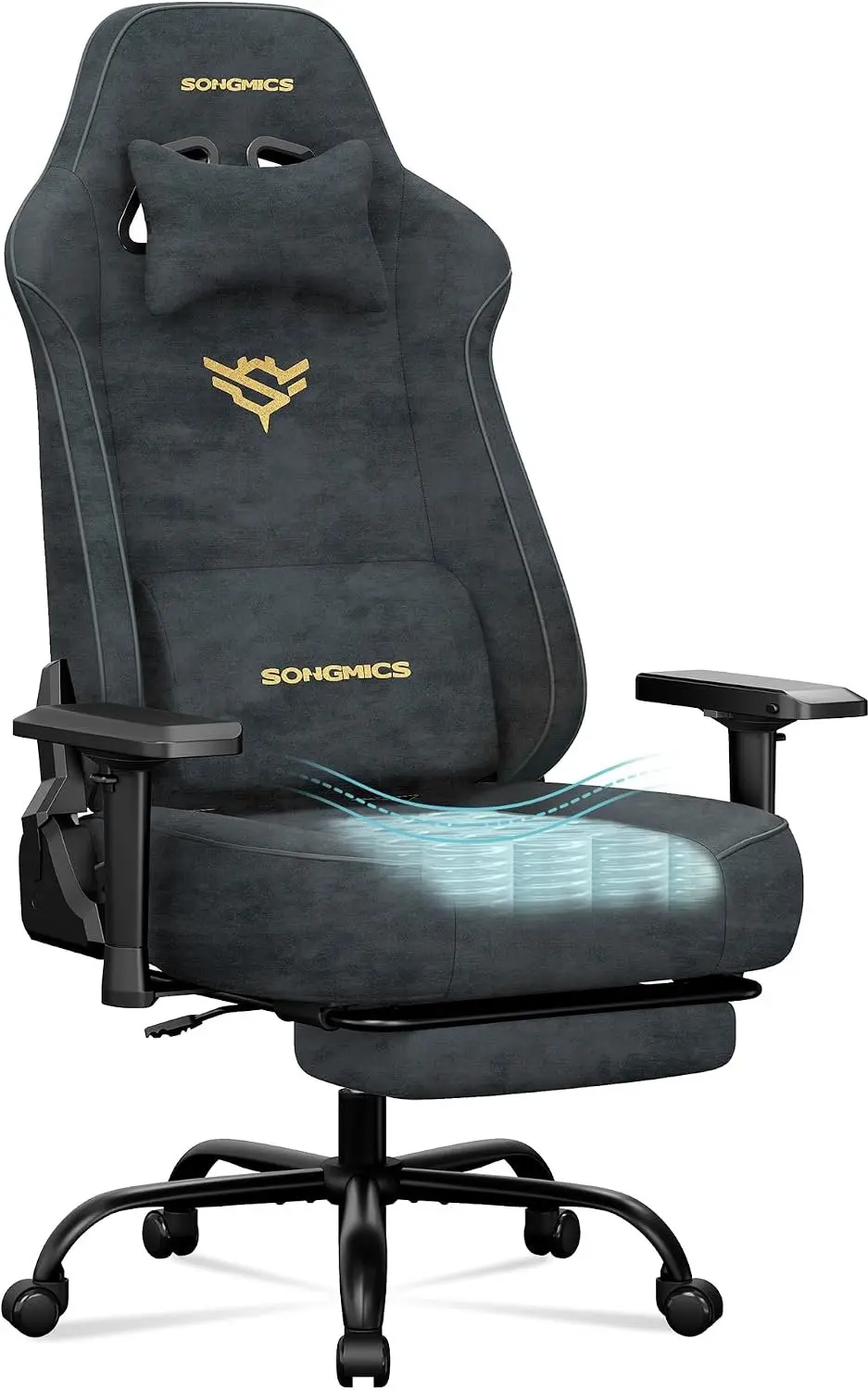 Songmics CATHY OBG095GD01 Gamingstoel