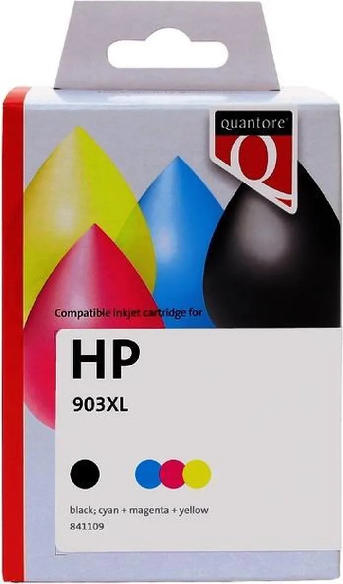 Quantore HP 3H251CN 903XL Inktcartridge - 900 Pagina's - 4 Stuks